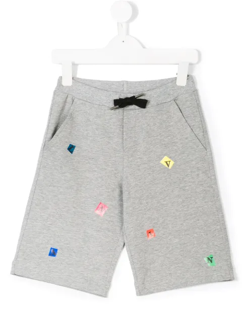 Lanvin Enfant multi-logo track shorts