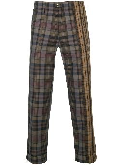 two tone plaid pants