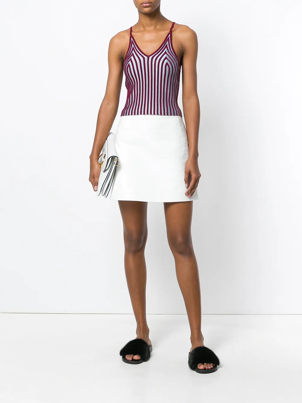  Kenzo Tanktop Mit Streifen   Rot 