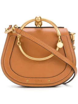 Chloé Clutch Bags Clutches Online Farfetch Brown Nile Small Leather Bracelet Bag