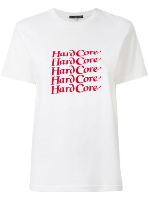 Alexa Chung Hardcore Printed Cotton-Jersey T-Shirt In White | ModeSens