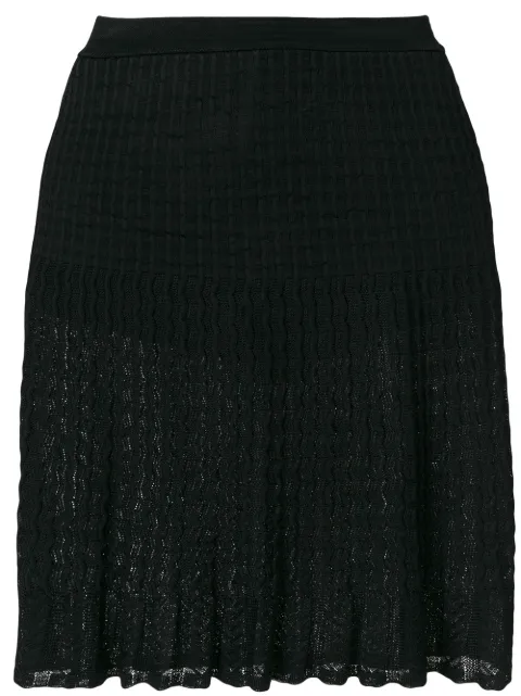 Alaïa Pre-Owned pleated lace skirt