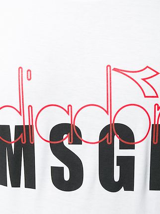 MSGM X Diadora印花T恤展示图