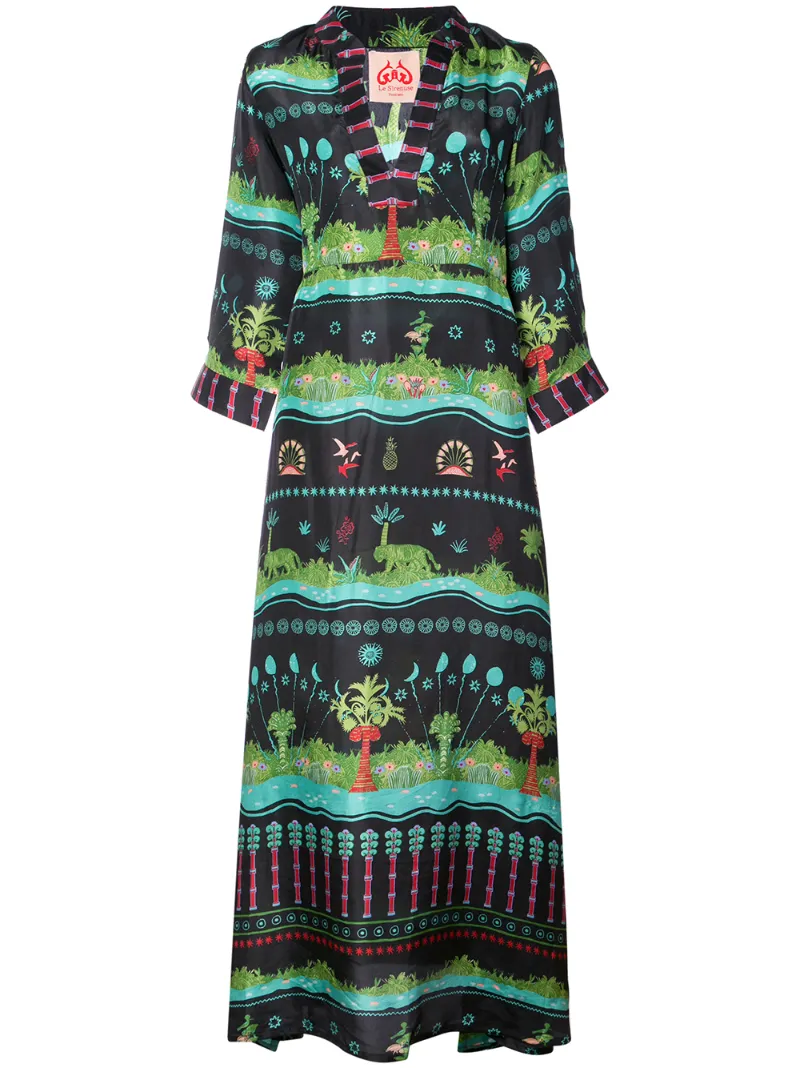 print kaftan dress Le Sirenuse