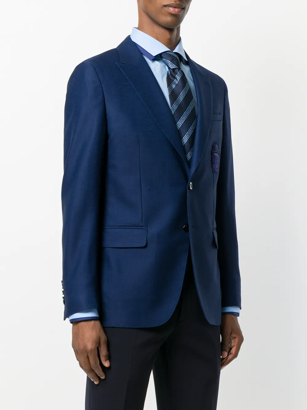  Billionaire Sakko Mit Logo Stickerei   Blau 