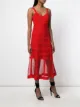 Alexander McQueen mesh overlay dress