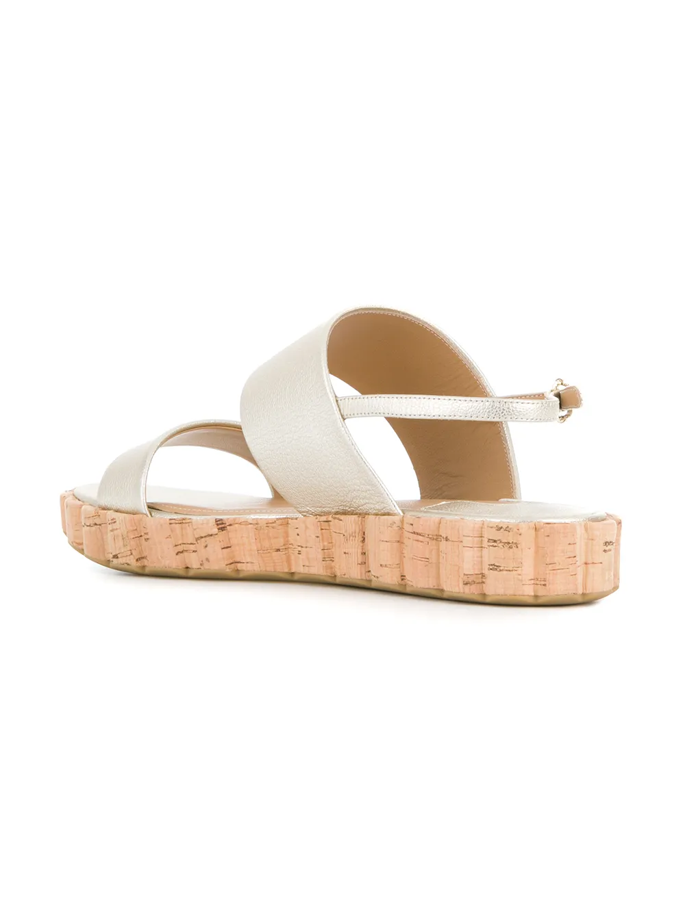 Ferragamo slingback sandals Metallic