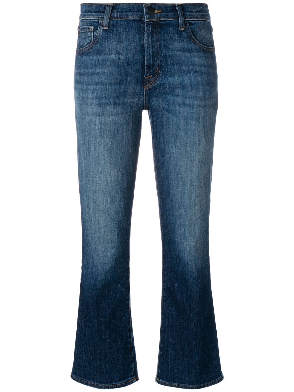 фото J brand расклешенные к низу джинсы с выцветшим эффектом