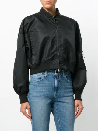 alexander wang cropped bomber jacket