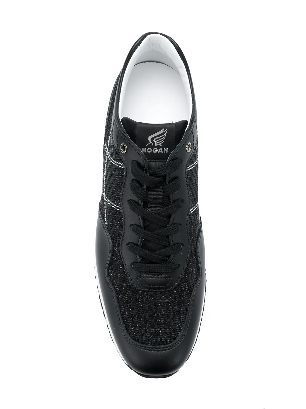 Hogan perforated details sneakers Black