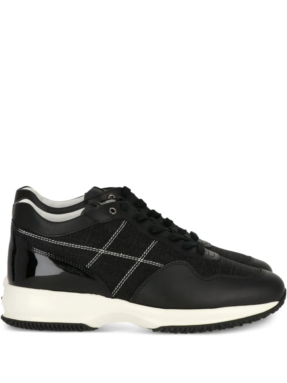 Hogan perforated details sneakers Black