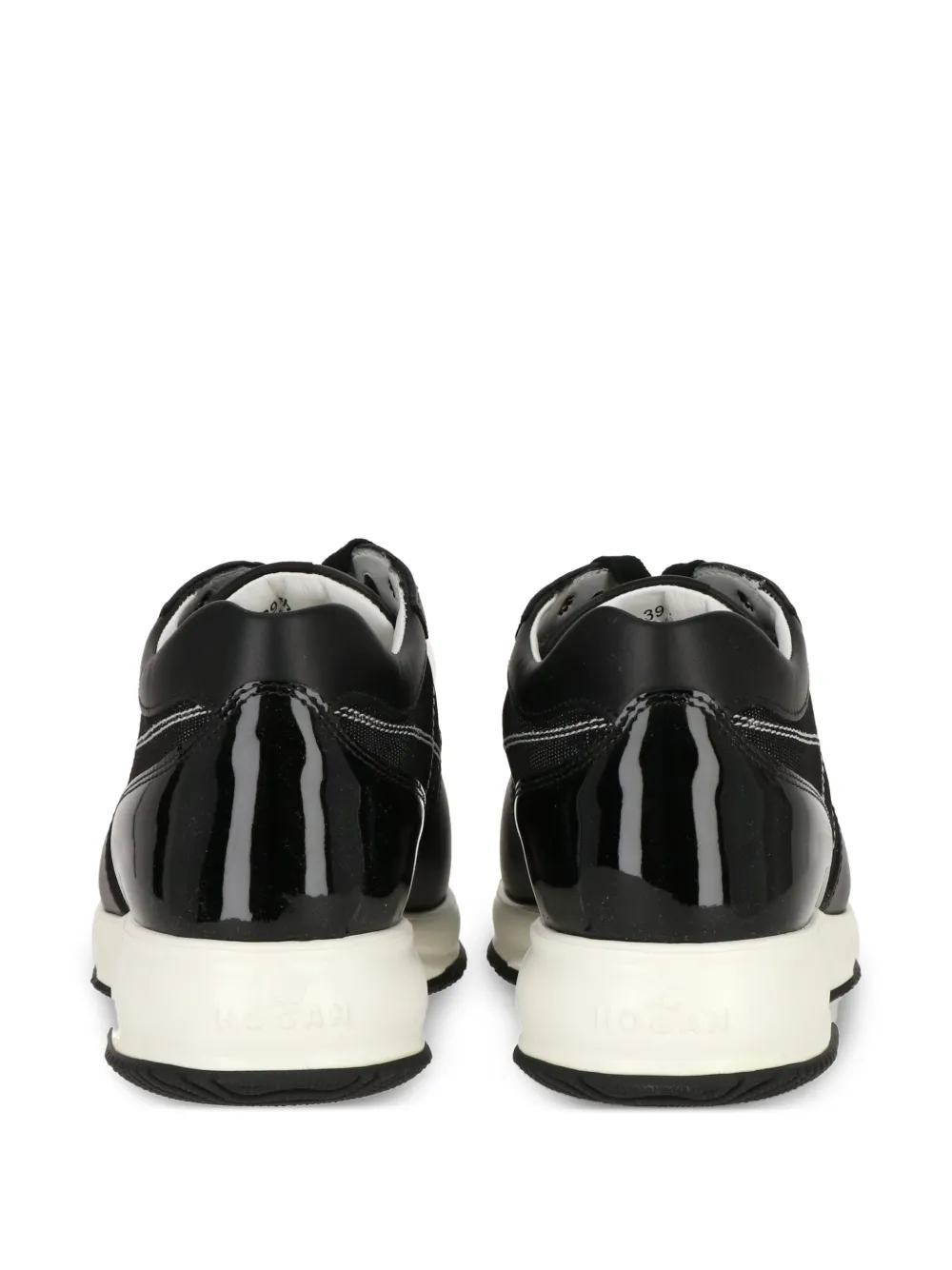 Hogan perforated details sneakers Black