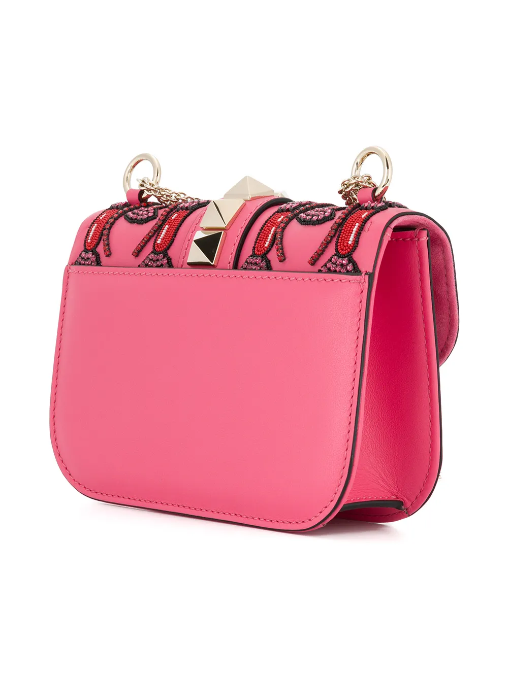 Valentino Garavani Glam lock schoudertas Roze