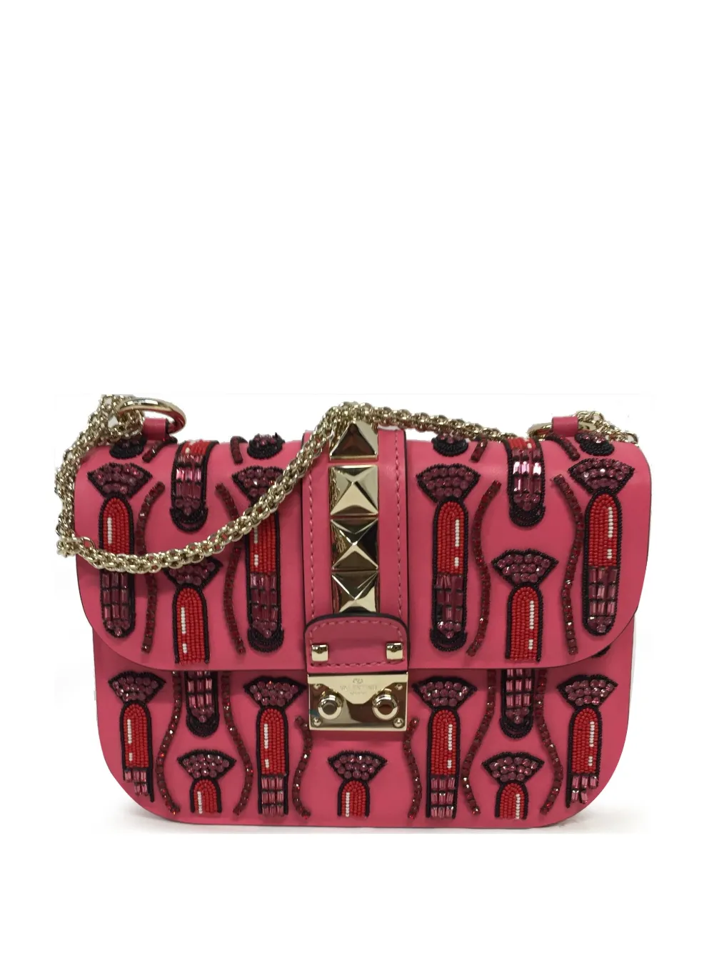 Valentino Garavani Glam lock schoudertas Roze