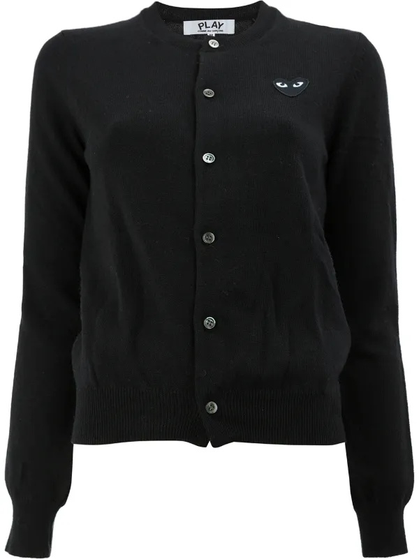 Comme Des Garçons Play logo-patch Wool Cardigan - Farfetch