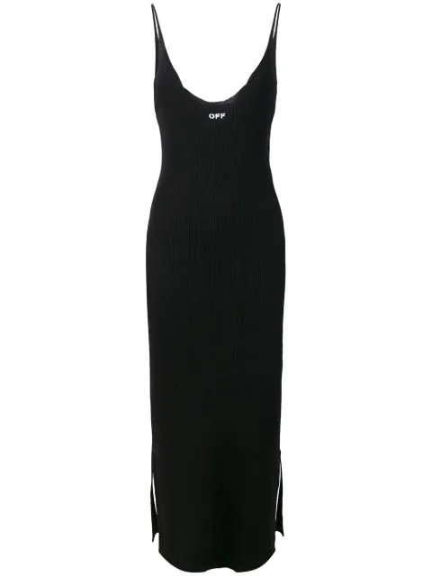 Off-White ribbed dress