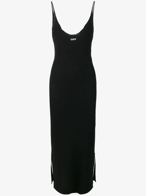 Off-White ribbed dress