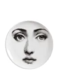 Fornasetti Tema e Variazioni 6 round coaster - White