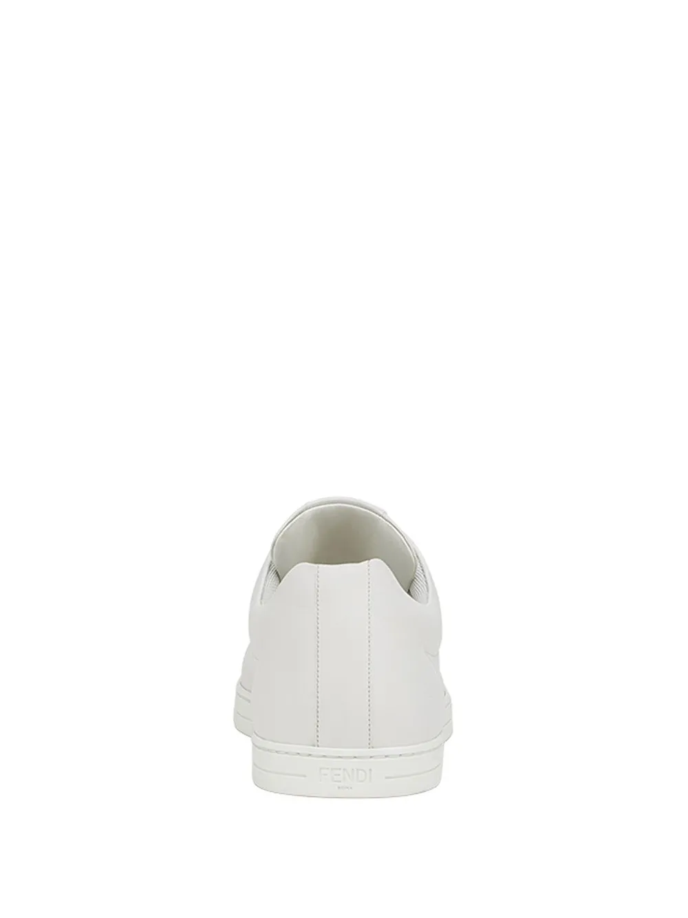 FENDI appliqué lace-up sneakers White