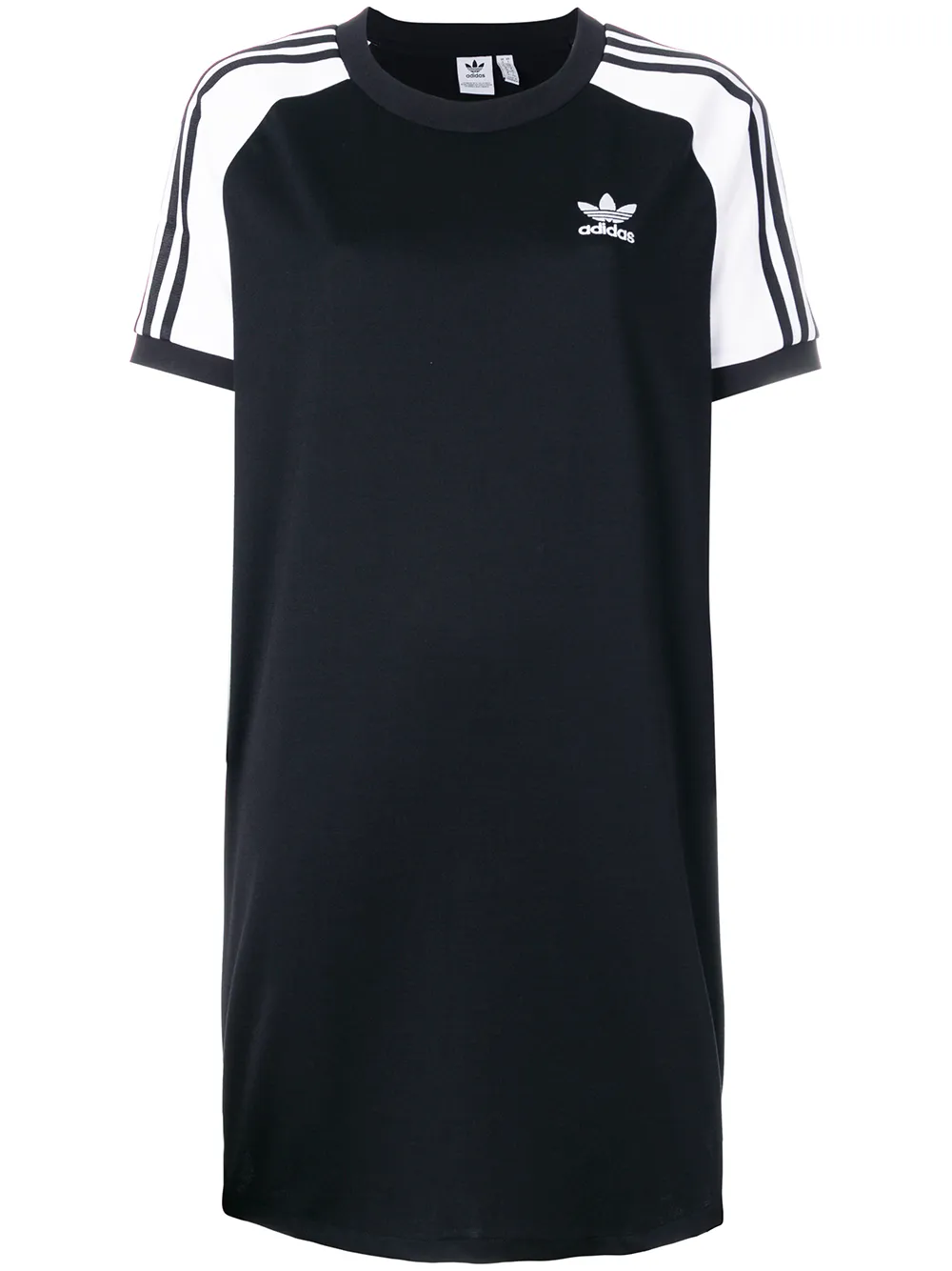 adidas Adidas Originals Adicolour 3-Stripe raglan dress - Schwarz