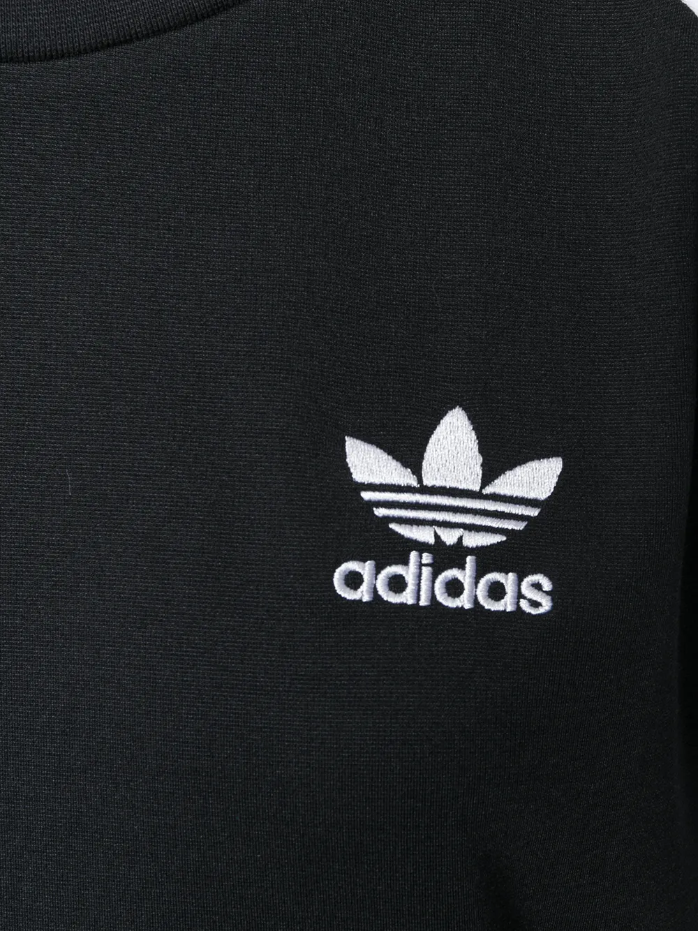 adidas Originals Adicolour raglanjurk met 3 strepen Zwart