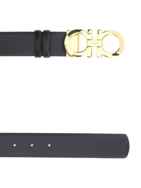 Ferragamo Double Gancini Bit Belt | Blue | FARFETCH