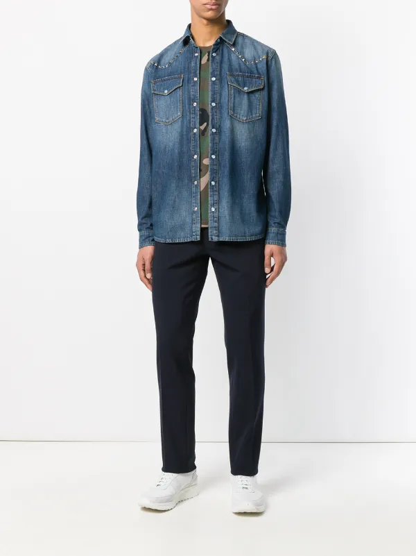 valentino denim shirt