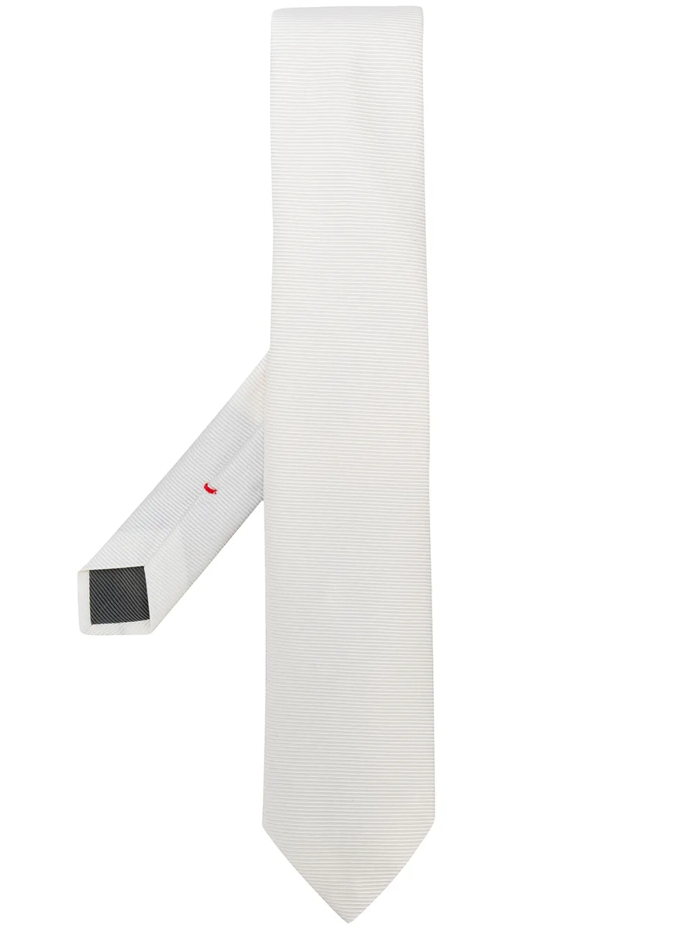 Dell'oglio textured silk tie | blanco | Image 1