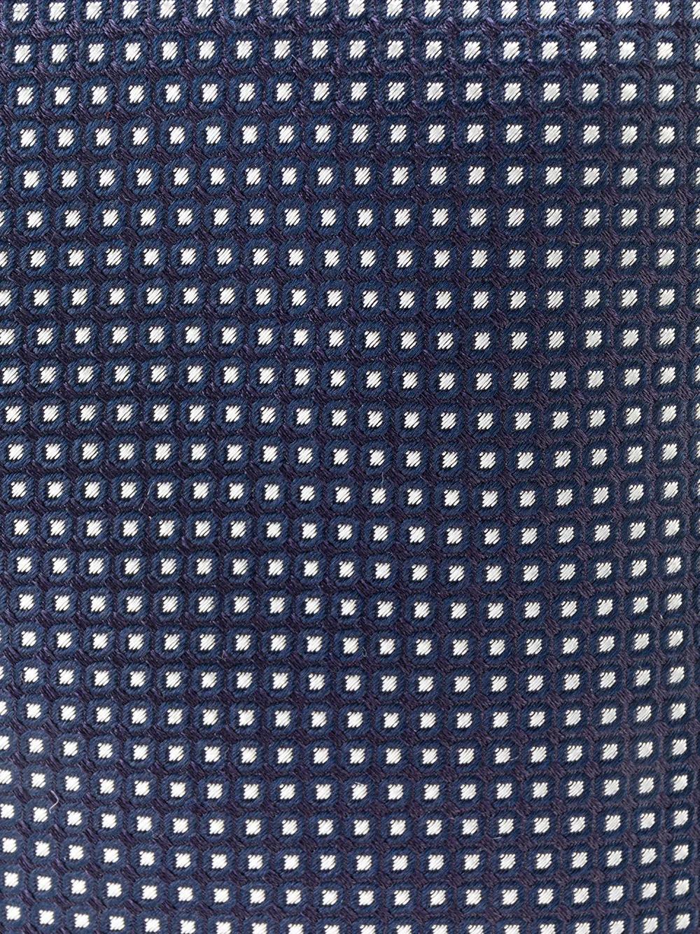 Dell'oglio polka dot print tie - Blauw