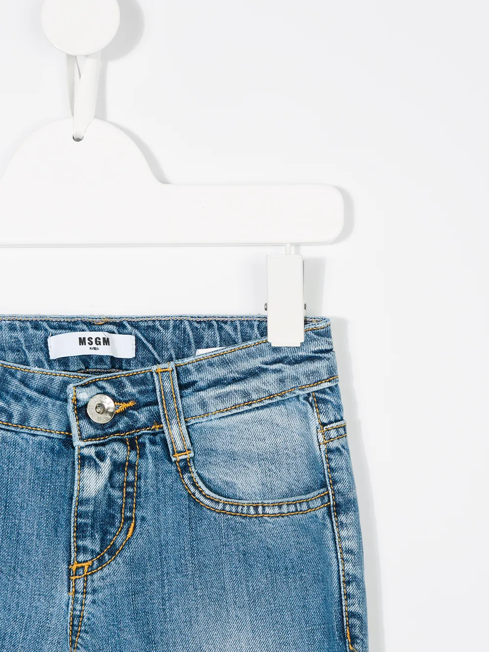 MSGM Kids flared jeans Blauw