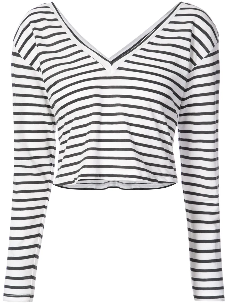 striped cropped T-shirt  A.L.C.