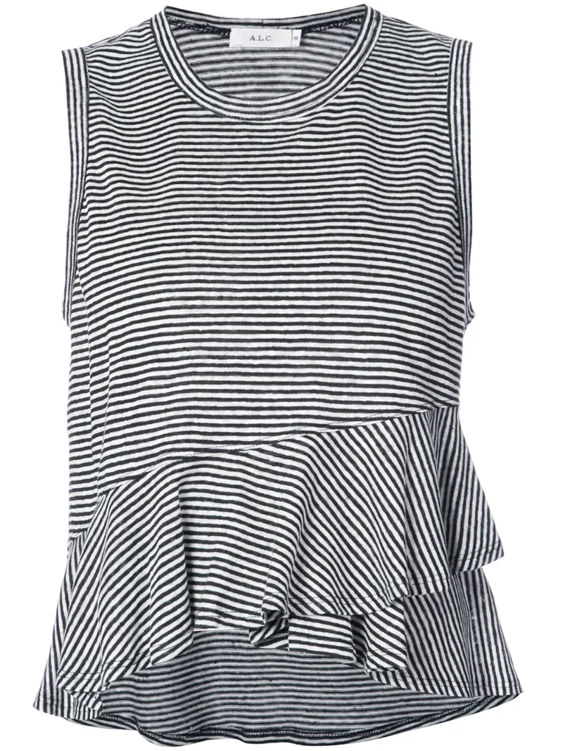 striped ruffled vest top A.L.C.