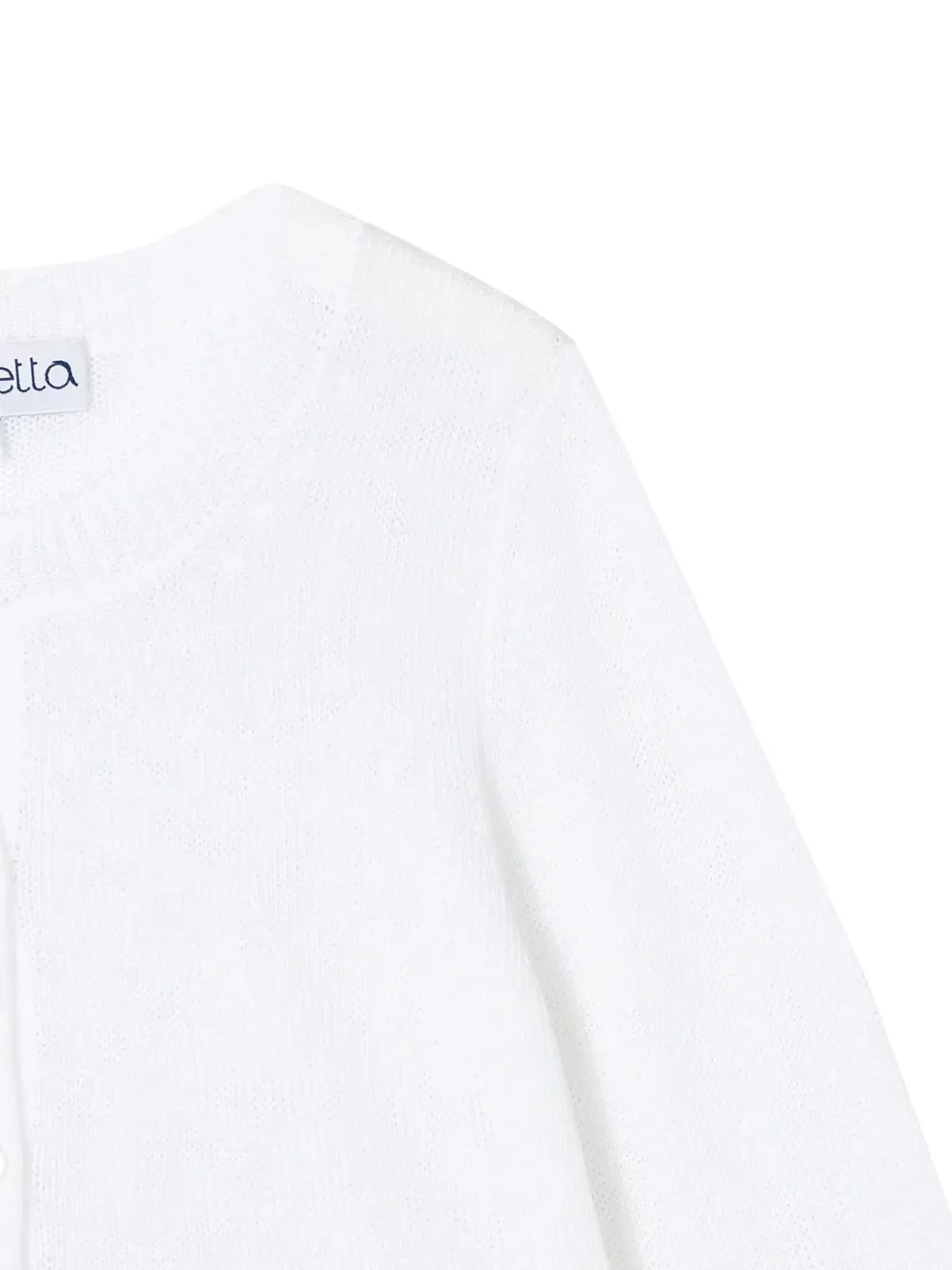  Simonetta Cardigan Mit Knöpfen   Weiß 