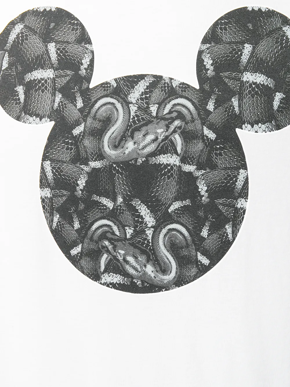 COUNTY OF MILAN Mickey Mouse Snakes T-shirt Wit
