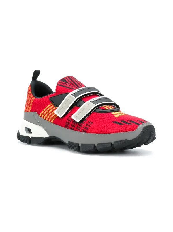 prada touch strap fastening sneakers