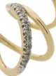 Maria Black 14kt yellow gold Fury diamond twirl earring