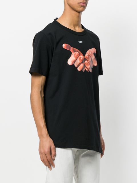 off white hands t shirt