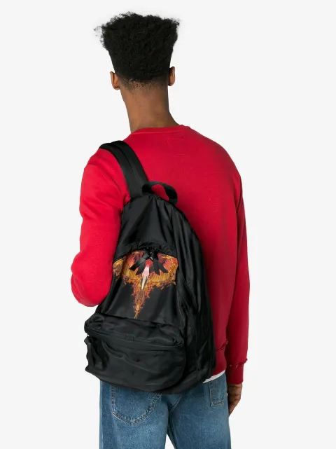 Of Rucksack Flamme Marcelo Print Burlon mit Marcelo County County Milan Of Milan Burlon zOq0Pz