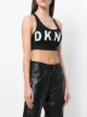 DKNY logo sports bra-top