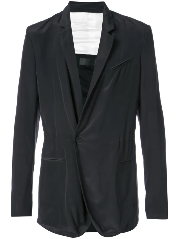 crepe de chine blazer