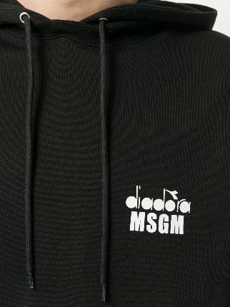 MSGM X Diadora无袖连帽衫展示图