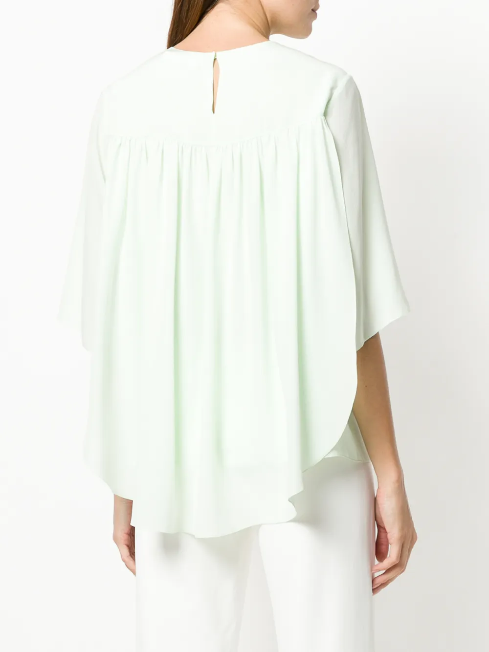 Chloé vochtige trapezium blouse Groen