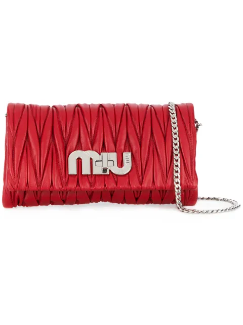 Miu Miu My Miu Shoulder Bag - Red In Red