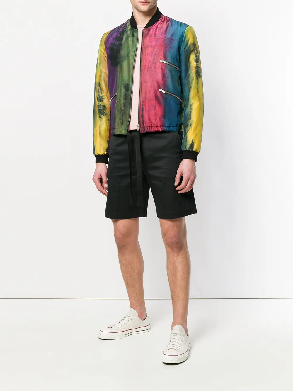 Saint laurent tie dye varsity jacket Clearance