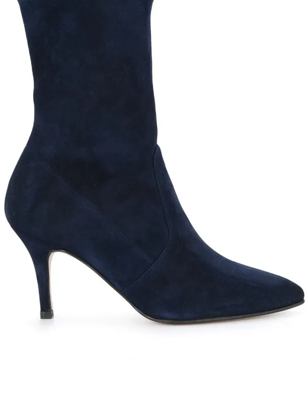 stuart weitzman cling suede sock boots