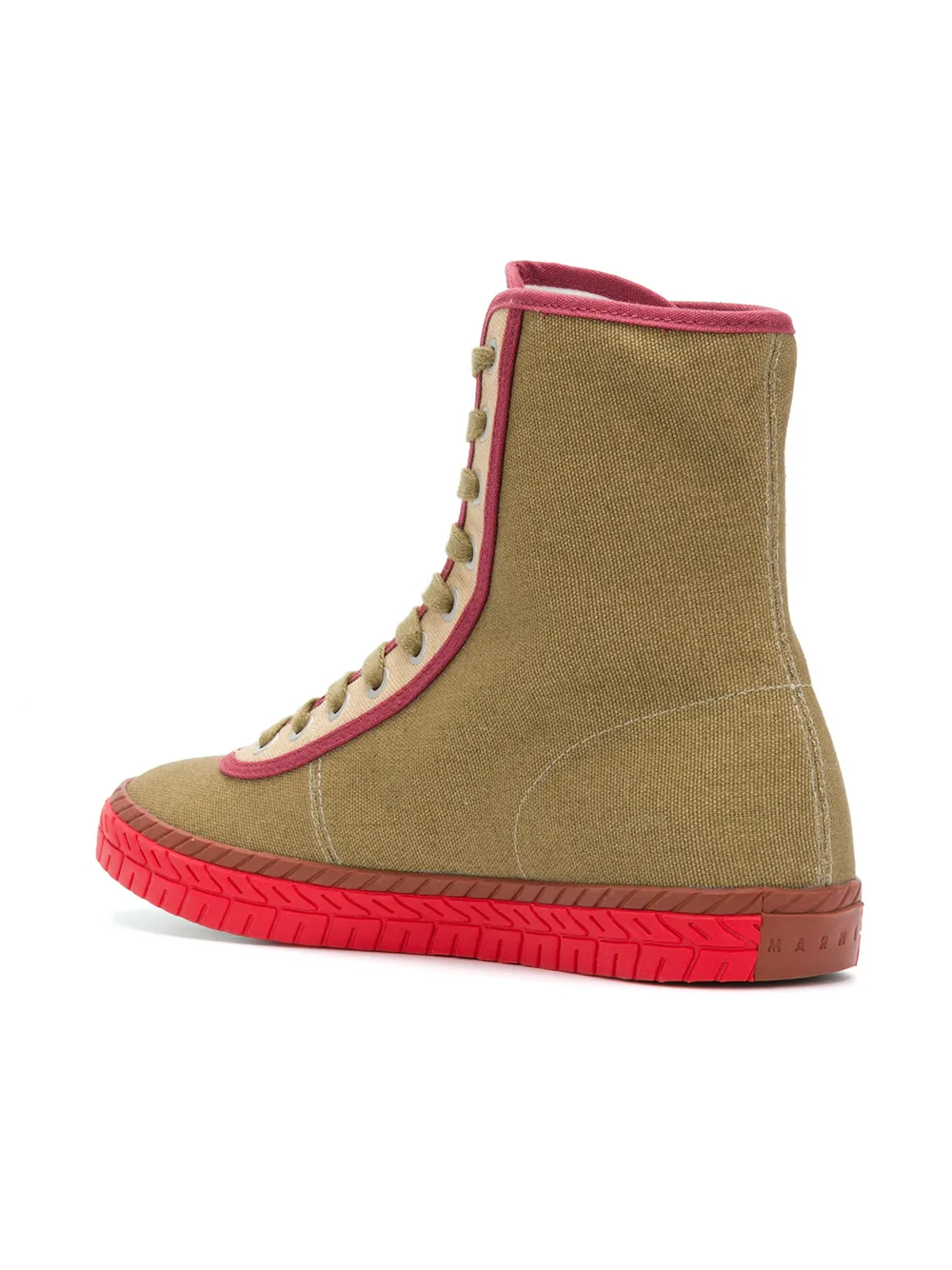 Marni M-logo hi-top sneakers Bruin