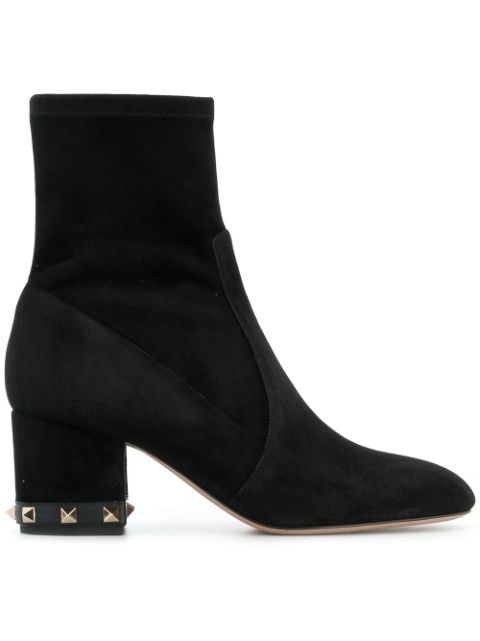 valentino rockstud ankle booties