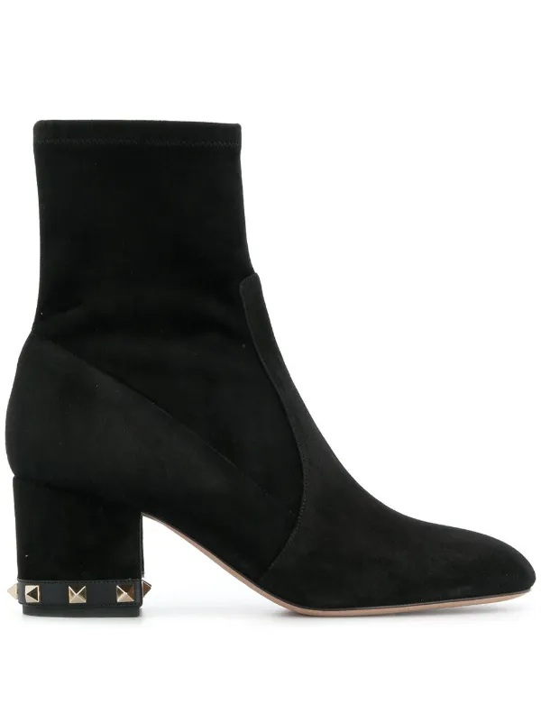 valentino rockstud ankle booties