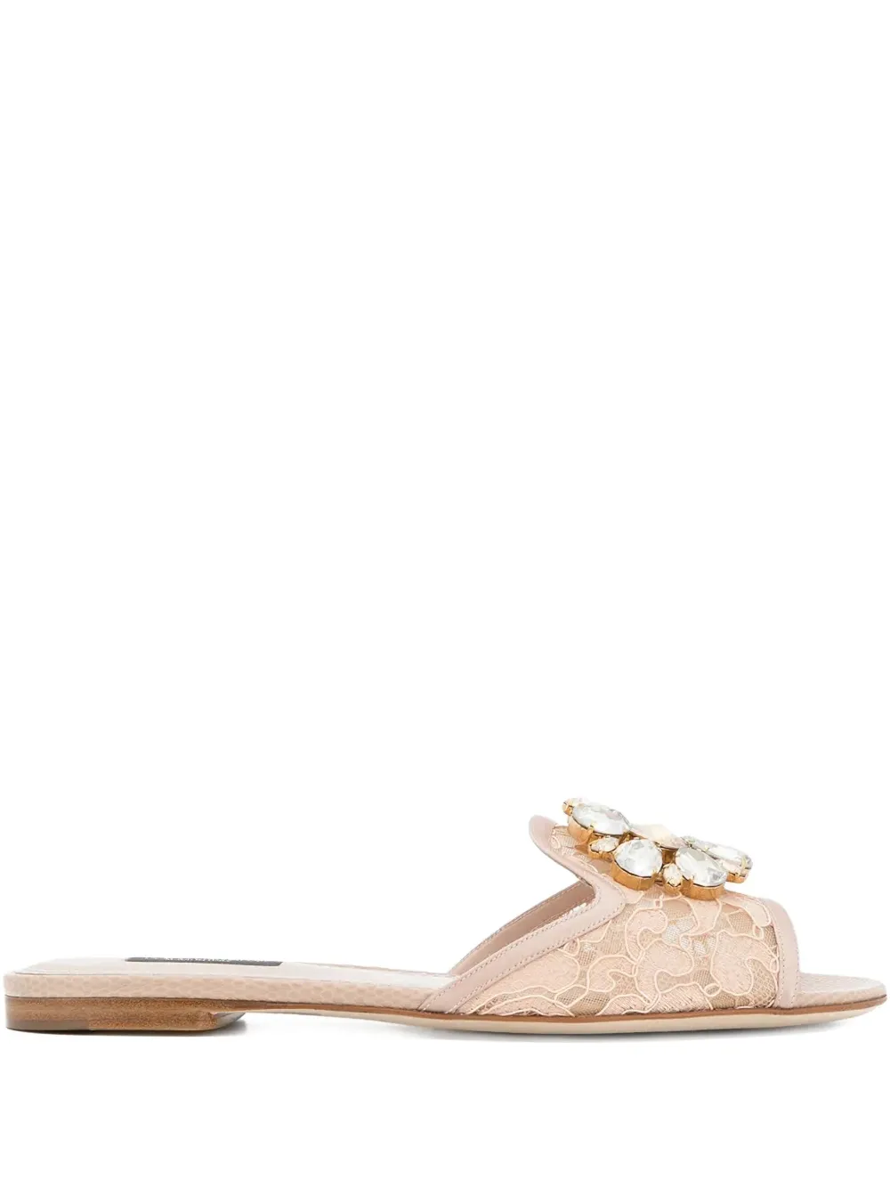 Dolce & Gabbana Rainbow Lace brooch-detail sandals