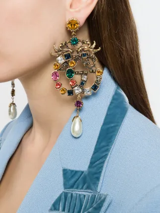 Gucci Double G Earrings Best All Earring Photos Kamilmaciol Com Gucci Crystal Double G Earrings Image Of Earring